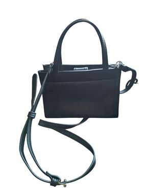 Coletta Mini Black Leather Bag with Removable Crossbody Strap